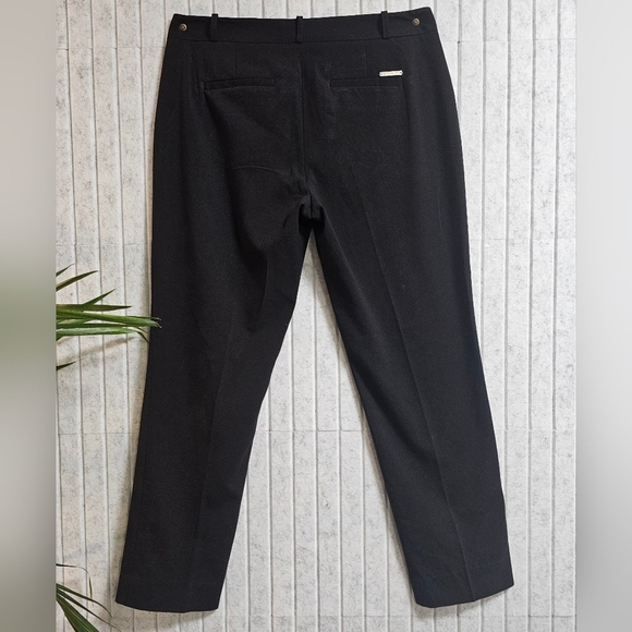 Michael Kors Black Dress Pants Size 6 Career Work Trousers Slim Fit - Picture 3 of 3